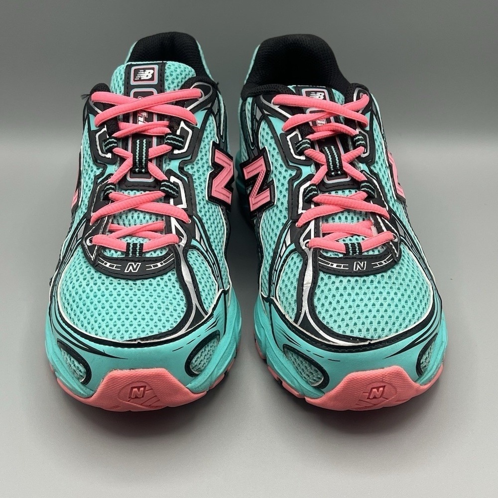 New Balance 740 V2 Cyber Jade Green Pink Y2K Runners - Mens Size 7.5 USED - Picture 3 of 9